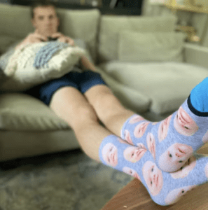 gifts for new dads - face socks